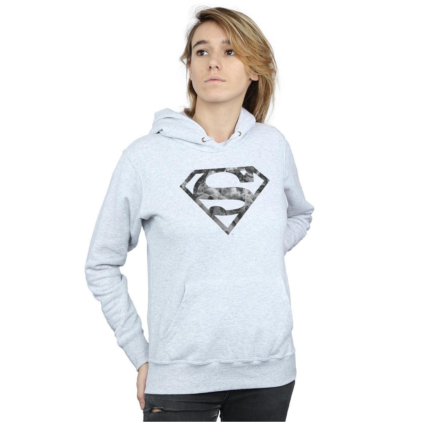 DC COMICS Superman Camo Logo Kapuzenpullover  