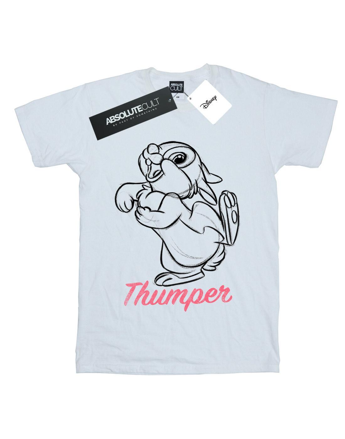 Disney  Tshirt BAMBI THUMPER LINE DRAWING 