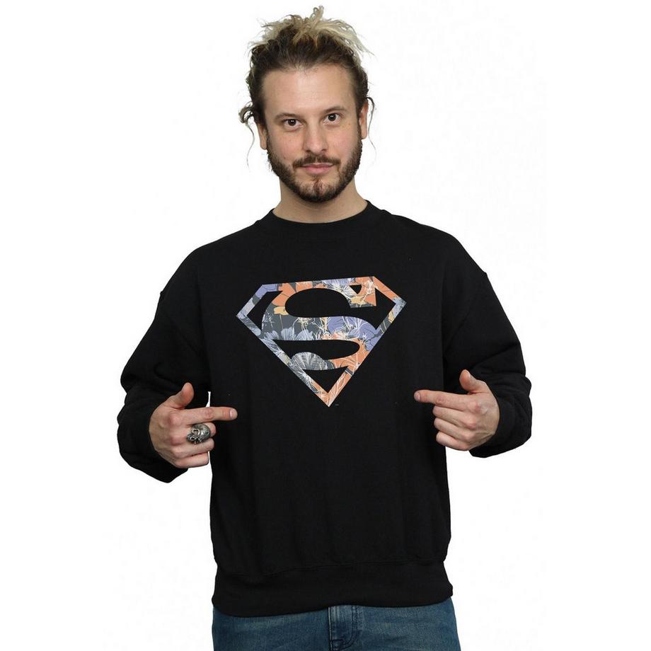 DC COMICS Superman Floral Logo Regular Fit Felpa  