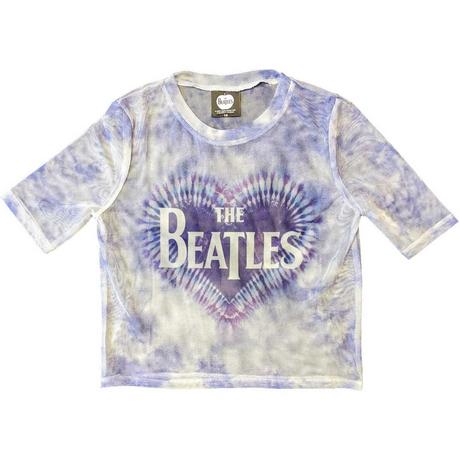 The Beatles Tie-Dye Mesh Crop Top  