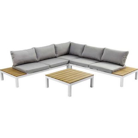 KARE Design Outdoor Sitzgruppe Holiday Weiss (4-tlg.)  