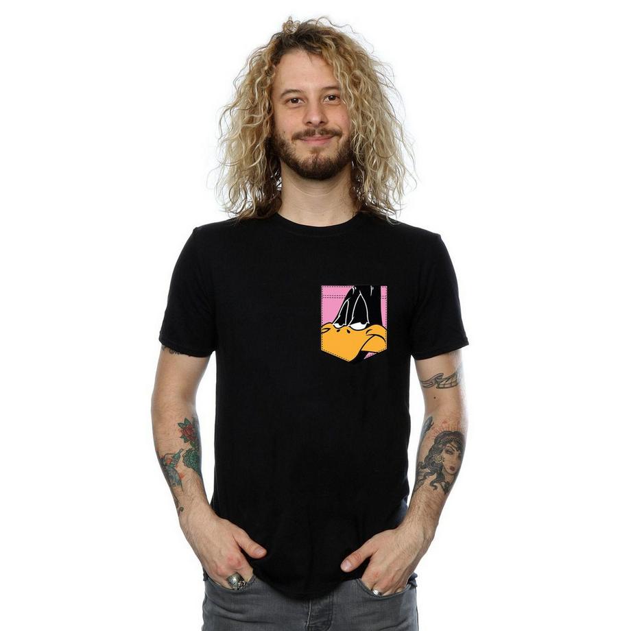 LOONEY TUNES Daffy Duck T-Shirt à Poche  