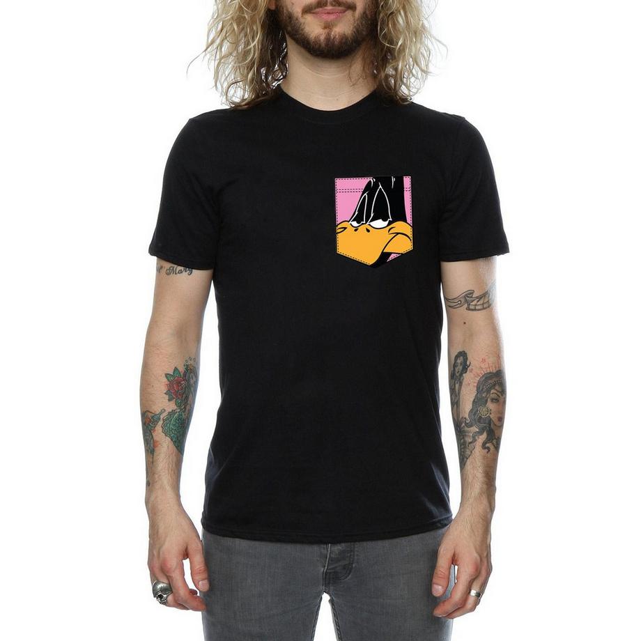 LOONEY TUNES Daffy Duck T-Shirt à Poche  