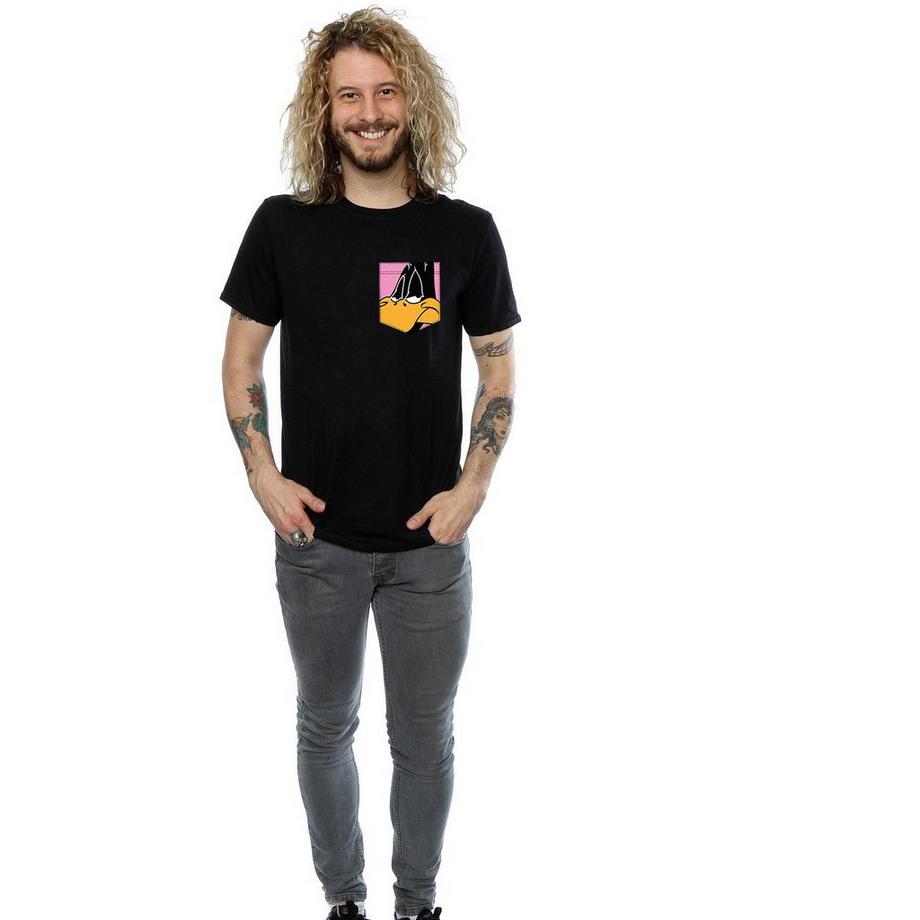 LOONEY TUNES Daffy Duck T-Shirt à Poche  
