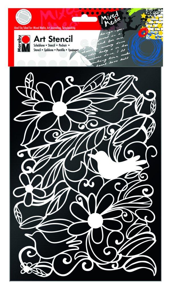 Marabu  Marabu Art Stencil, DIN A4, "Blooming Garden" 