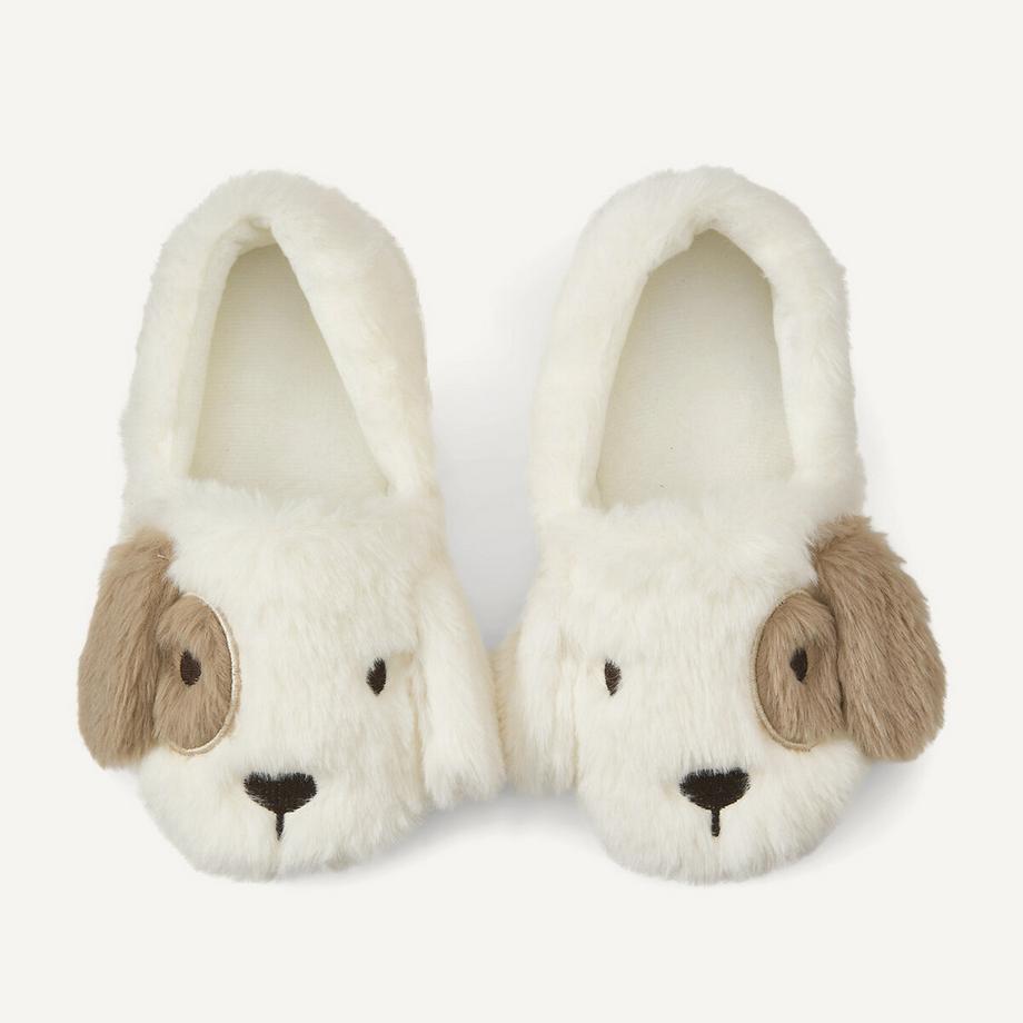La Redoute Collections Chaussons chien en peluche  
