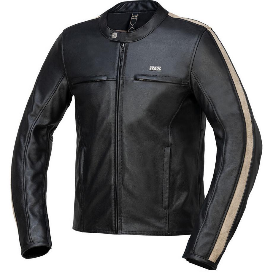 blouson cuir moto classic ld stripe