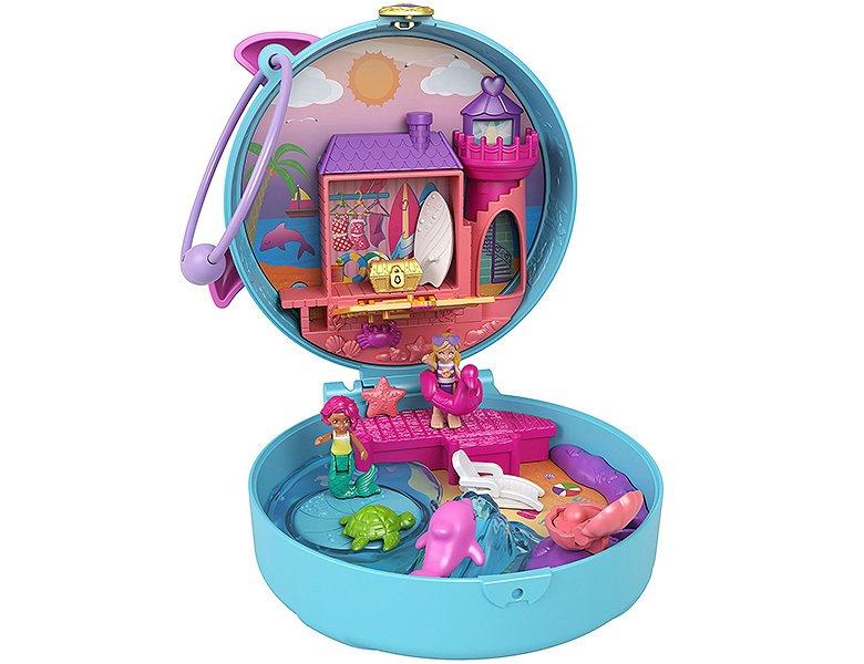 Image of polly pocket Pocket World Delfin-Strand Schatulle