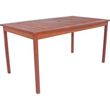 Table de jardin Madison en eucalyptus naturel 150x90