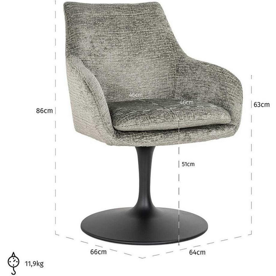 mutoni Drehstuhl Marlon thyme fusion  