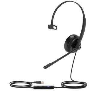 Yealink  Yealink UH34 Mono Teams Casque Avec fil Arceau Bureau/Centre d'appels USB Type-A Noir 