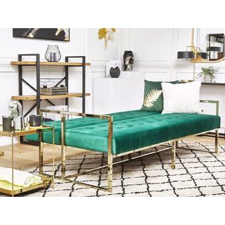 Beliani 3 Sitzer Sofa aus Samtstoff Glamourös MARSTAL  