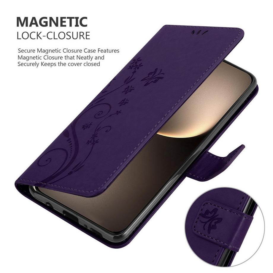 Cadorabo  Honor Magic 7 Hülle mit Blumen Muster 