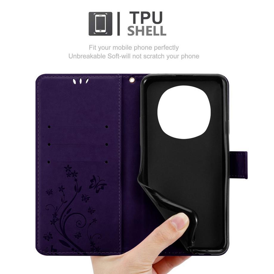 Cadorabo  Honor Magic 7 Hülle mit Blumen Muster 