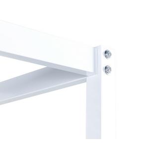 Beliani Letto a baldacchino en Acciaio Industriale LESTARDS  