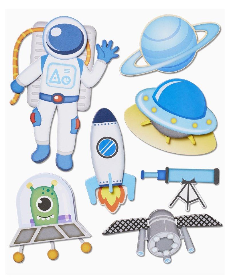 HOBBYFUN  HobbyFun 3D Stickers XXL Space travel adhésif pour enfant 