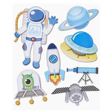HobbyFun 3D Stickers XXL Space travel adesivo per bambino