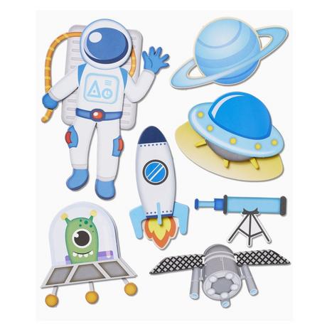 HOBBYFUN  HobbyFun 3D Stickers XXL Space travel Aufkleber für Kinder 