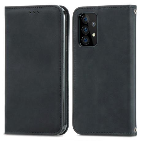 Cover-Discount  Galaxy A72 - Stand Soyeux Flip Case Coque 