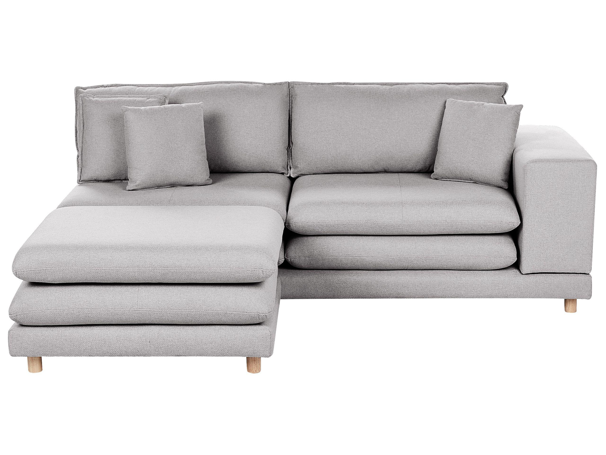 Beliani 2-Sitzer Sofa mit Ottomane aus Polyester Modern HEDEN  