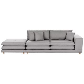 Beliani 2-Sitzer Sofa mit Ottomane aus Polyester Modern HEDEN  