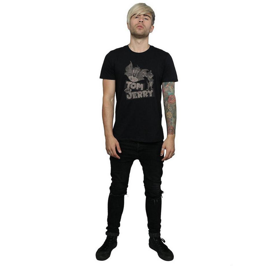 Warner Bros T-Shirt con Stampa Grafica Tom e Jerry  