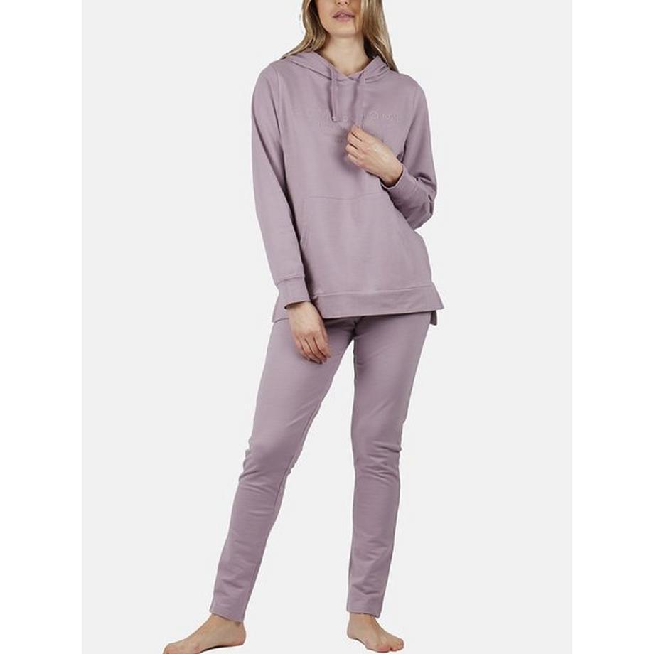 Pyjama Hausanzug Hose Sweatshirt Kapuze Comfort Home