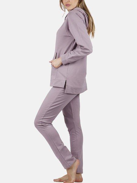 Admas  Pigiama pantaloni loungewear cappuccio felpato Comfort Home 