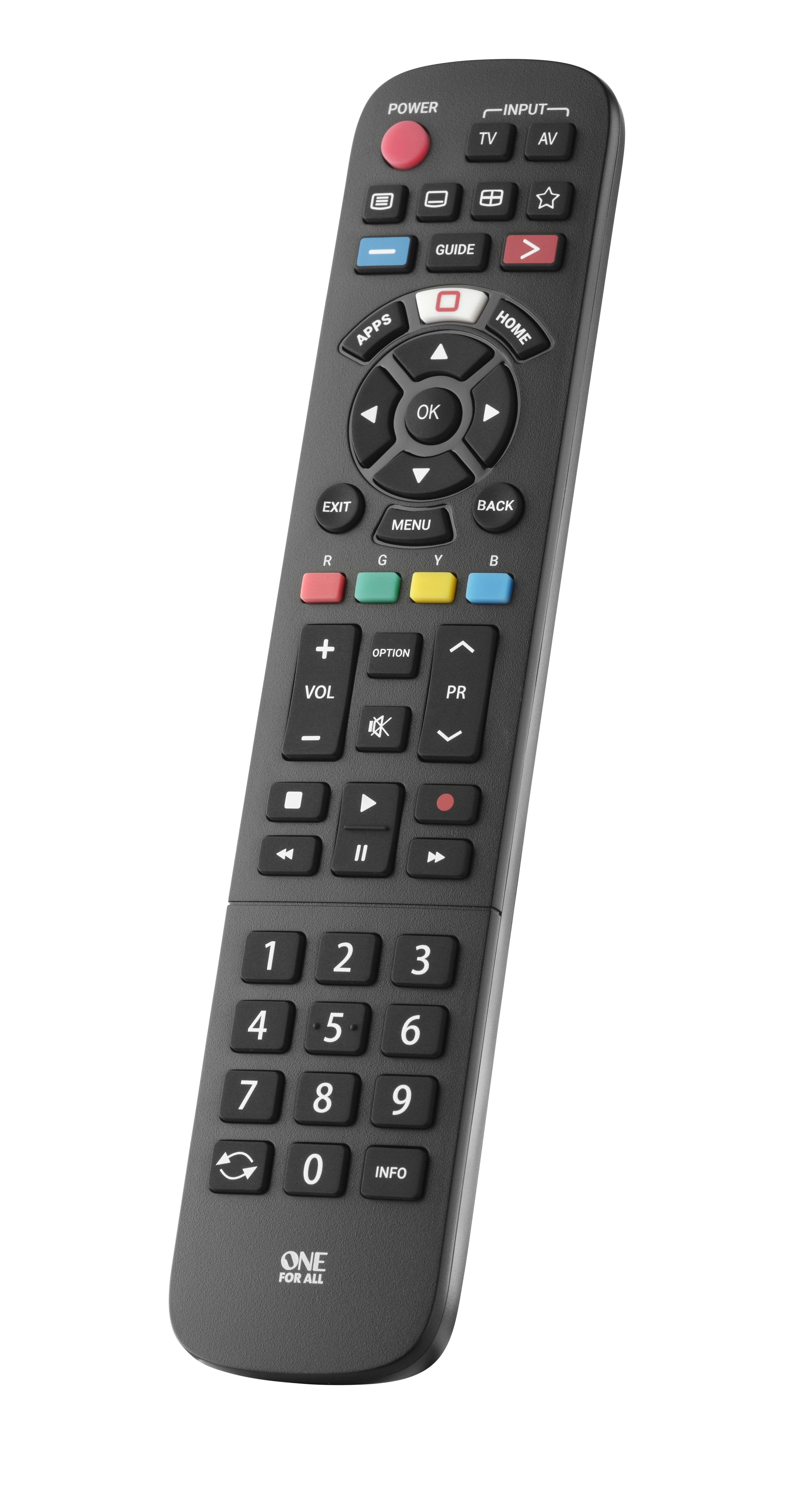 One For All  One For All TV Replacement Remotes URC4914 télécommande IR Wireless Appuyez sur les boutons 