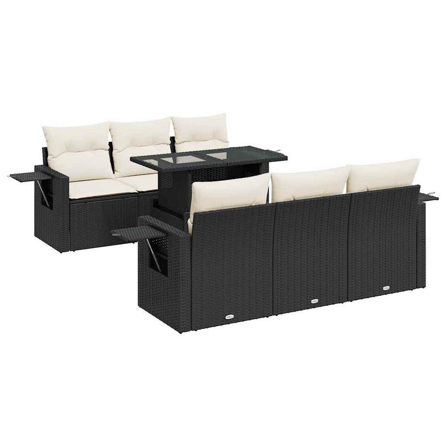 set di divani da giardino Polirattan