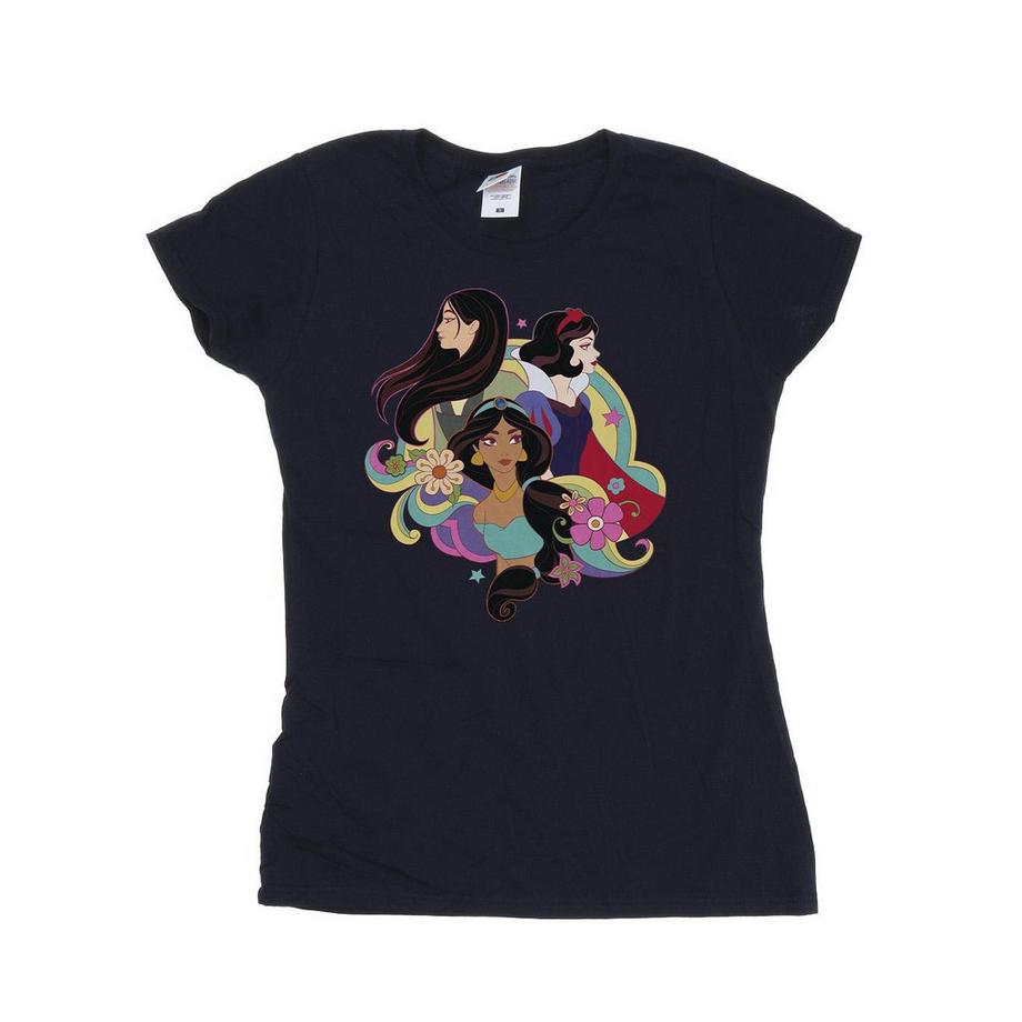 Disney Principesse T-Shirt Stampata  