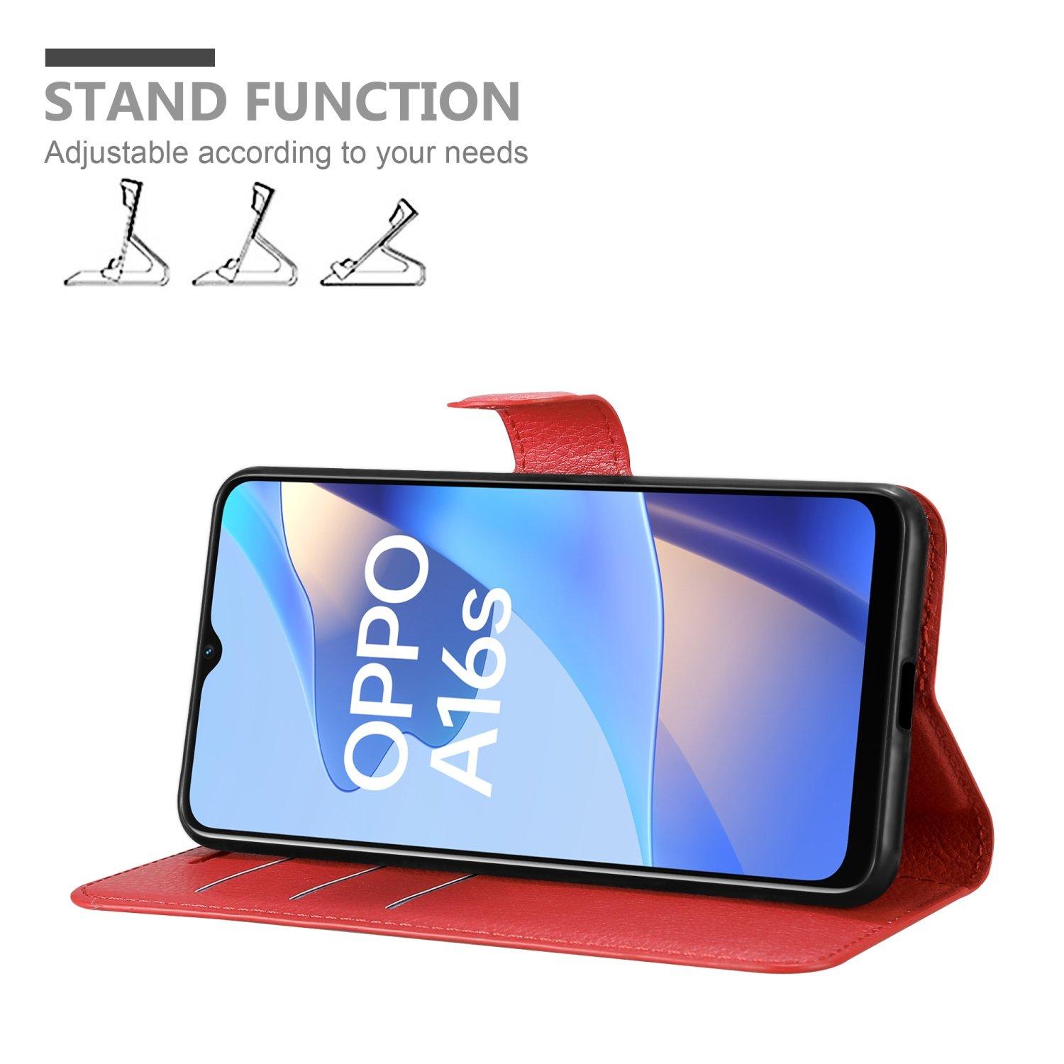 Cadorabo  Housse compatible avec Oppo A16s / A54s - Coque de protection avec fermeture magnétique, fonction de support et compartiment pour carte 