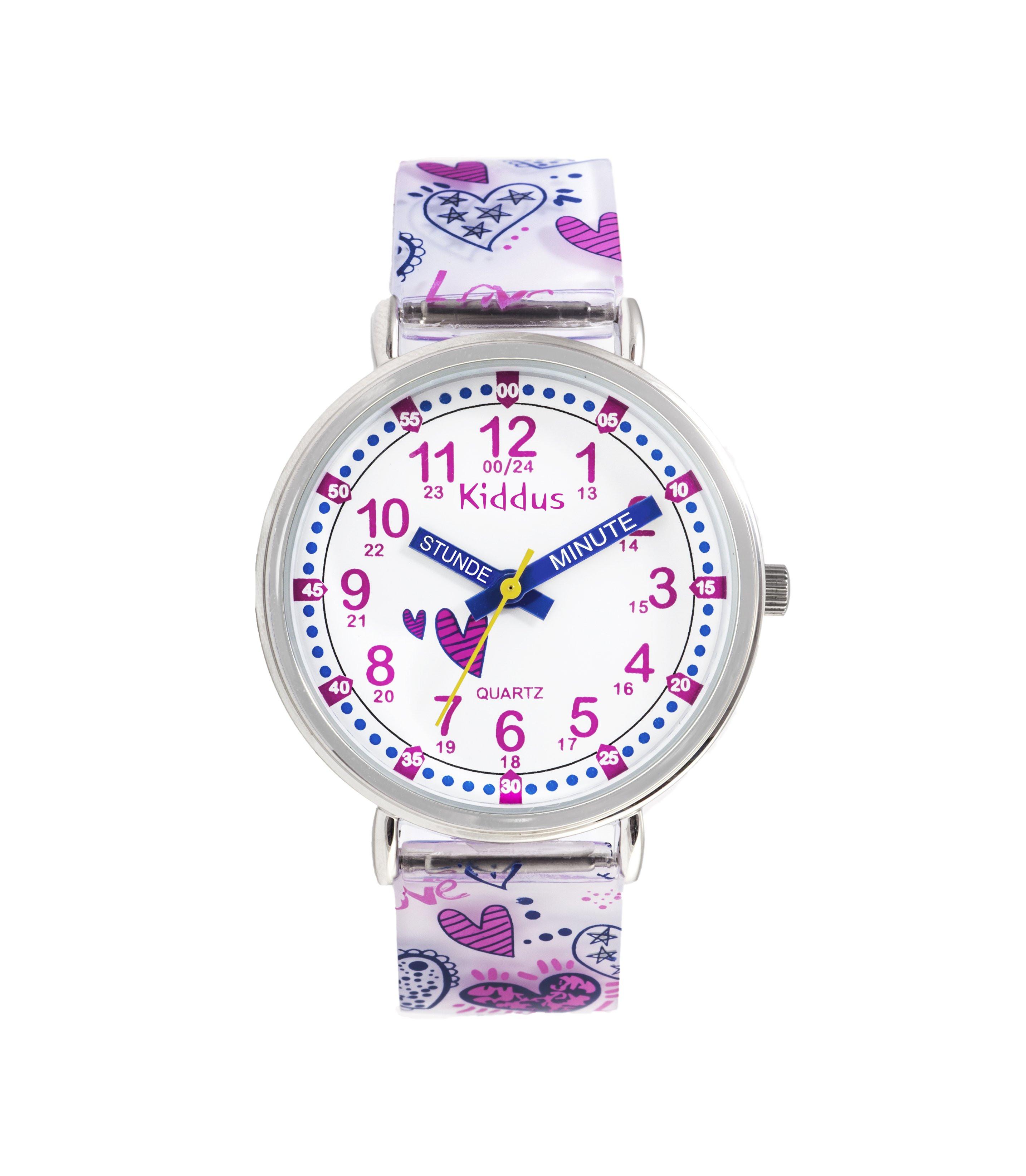 Kiddus  Time Teacher Hearts (Deutsch) Montre pour enfants 