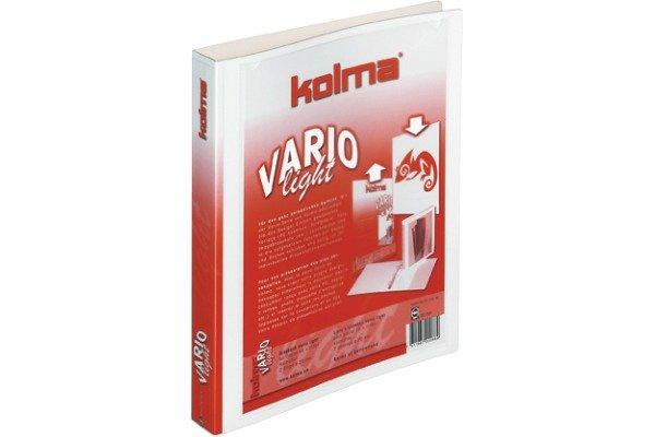 Kolma KOLMA Ringbuch Vario light KF A4 02.710.16 weiss, 2-Ring 20mm  