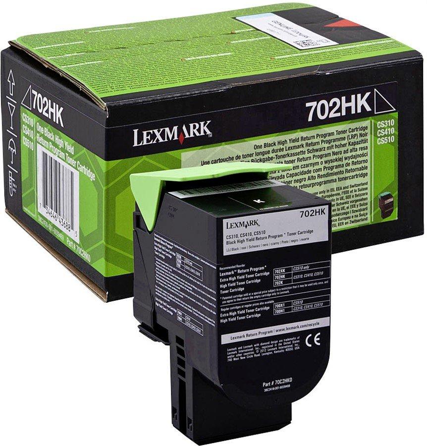 Lexmark  LEXMARK Toner-Modul return HY schwarz 70C2HK0 CS310/510 4000 Seiten 