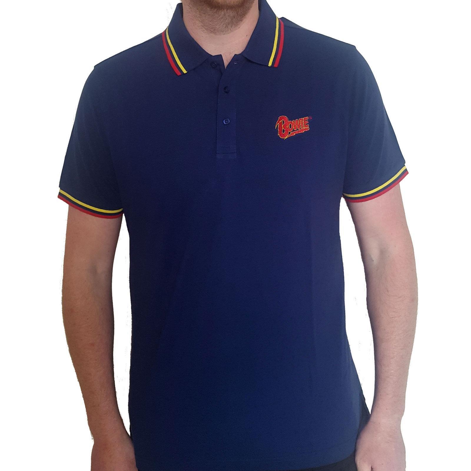 David Bowie  Poloshirt Logo 