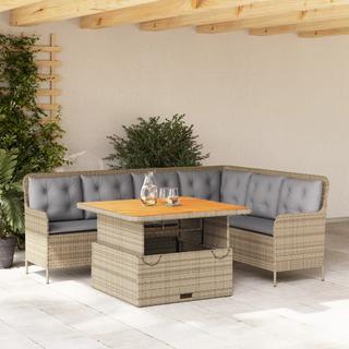 VidaXL set divano da giardino Polirattan  