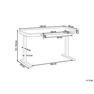 Beliani Schreibtisch aus Faserplatte Modern KENLY  