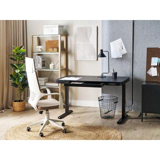 Beliani Bureau réglable en hauteur électriquement en Panneau de particules de bois Moderne KENLY  