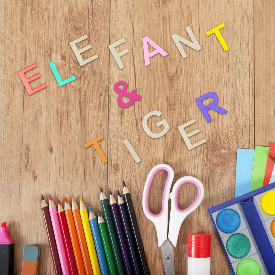 B2X Buchstabenset aus Holz 162-tlg.  