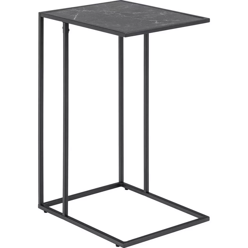 Infinity Side Table in Matt Black, none
