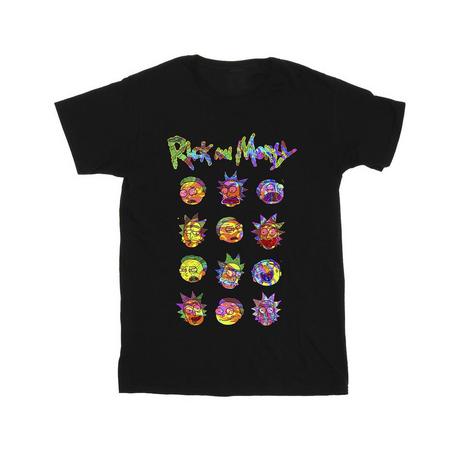 Rick And Morty Rick and Morty Faces T-Shirt Imprimé  