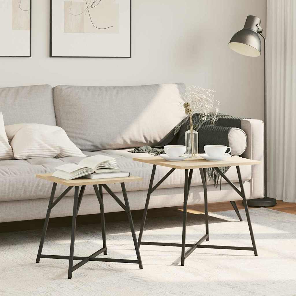 VidaXL Moderner beistelltisch holzwerkstoff  