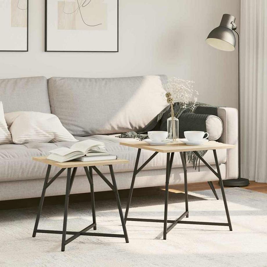 VidaXL Beistelltisch-set holzwerkstoff  