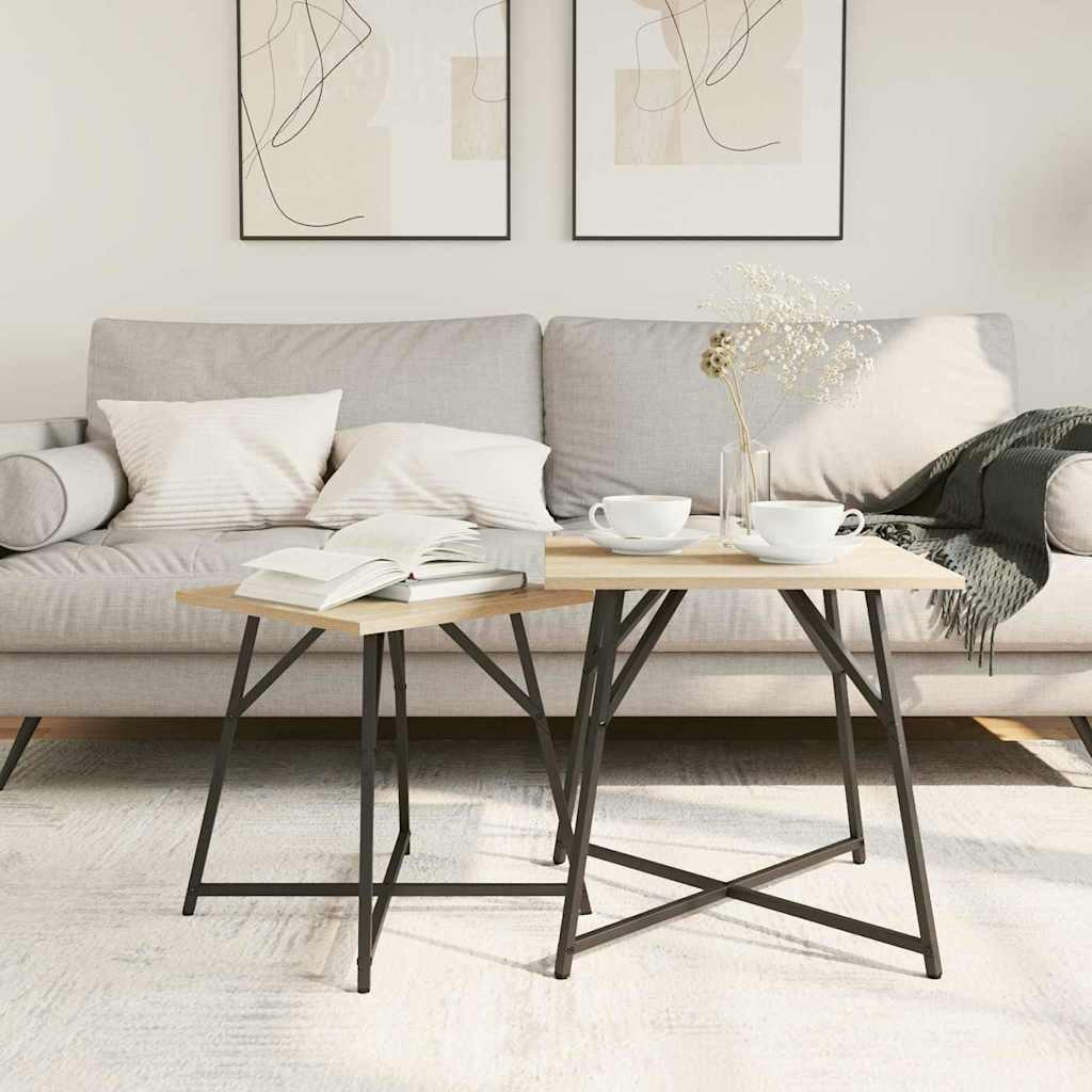 VidaXL Moderner beistelltisch holzwerkstoff  