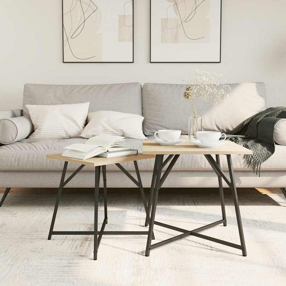 VidaXL Beistelltisch-set holzwerkstoff  