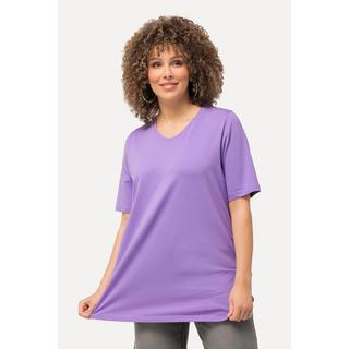 Ulla Popken T-shirt Coupe A Col V Manches Courtes  