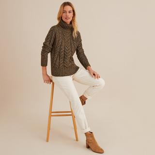 La Redoute Collections Grobstrick Rollkragenpullover  
