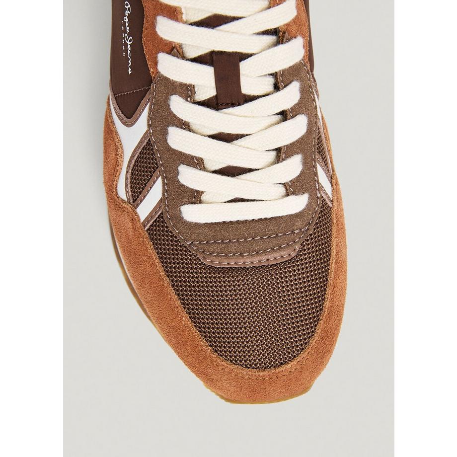 Pepe Jeans London Brit Boost Sneaker im Materialmix  