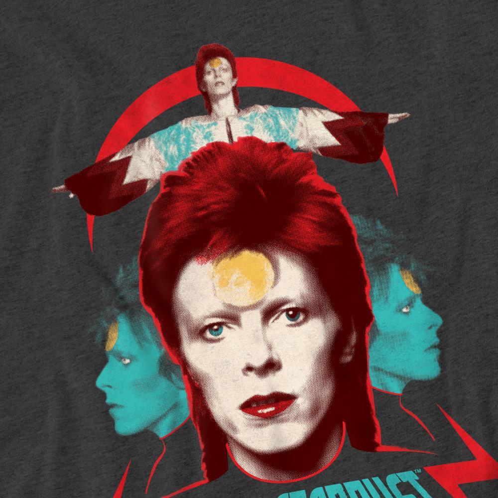 David Bowie Ziggy Heads T-Shirt Imprimé Manches Courtes  